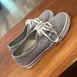 Vans Authentic Lo Pro Speckled Gray Canvas Shoes Size 5
